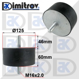 Антивибрационен тампон М16 x Ø 125 x 60 mm